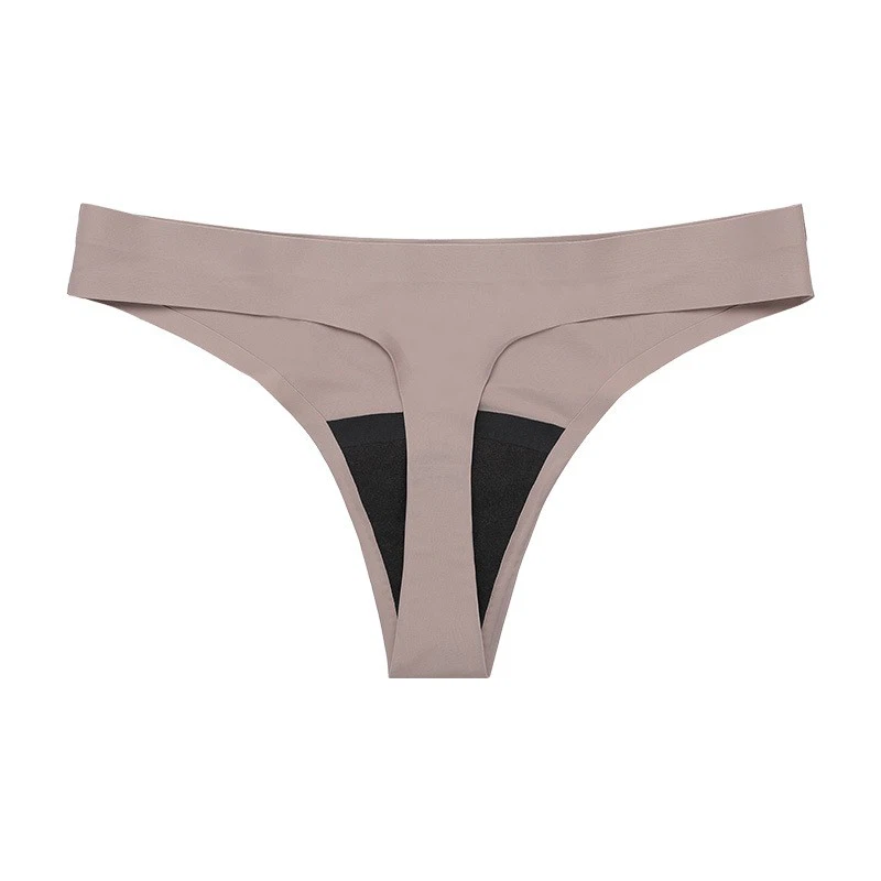 Women's Cotton Thong Low-Rise Period Panties Sexy Comfortable Menstrual Underwear